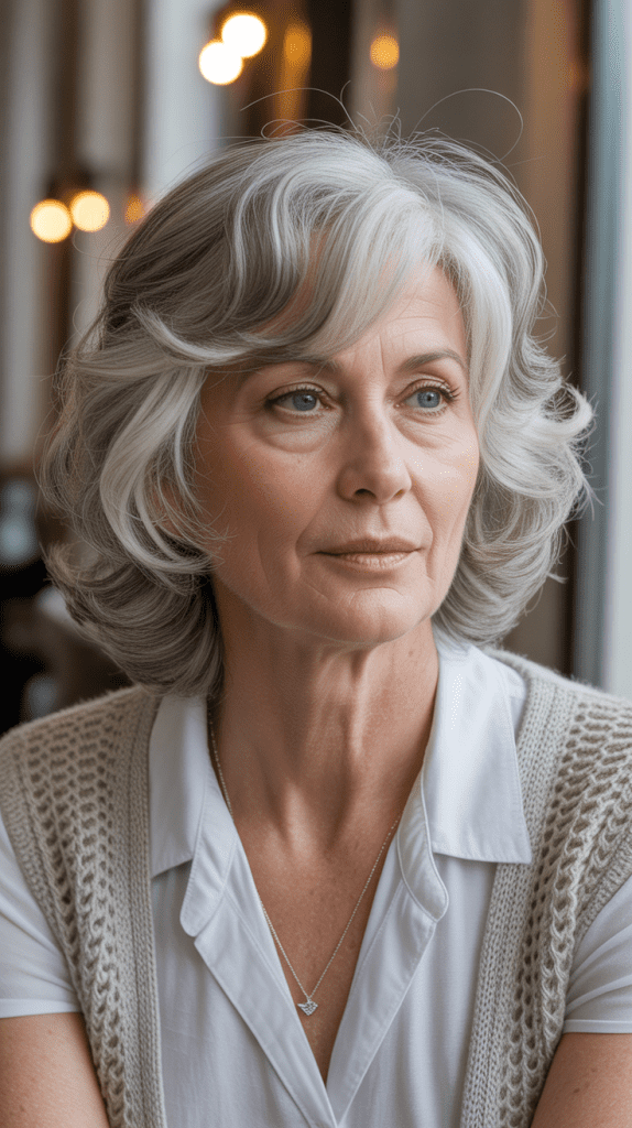 Face-Framing Layers with Subtle Waves