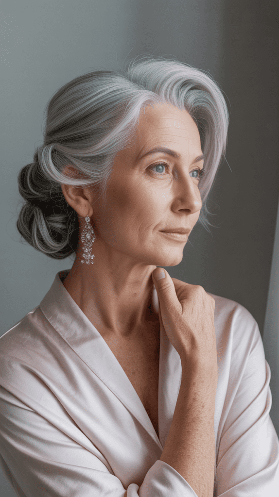 Elegant Half-Up Style with Twisted Sides