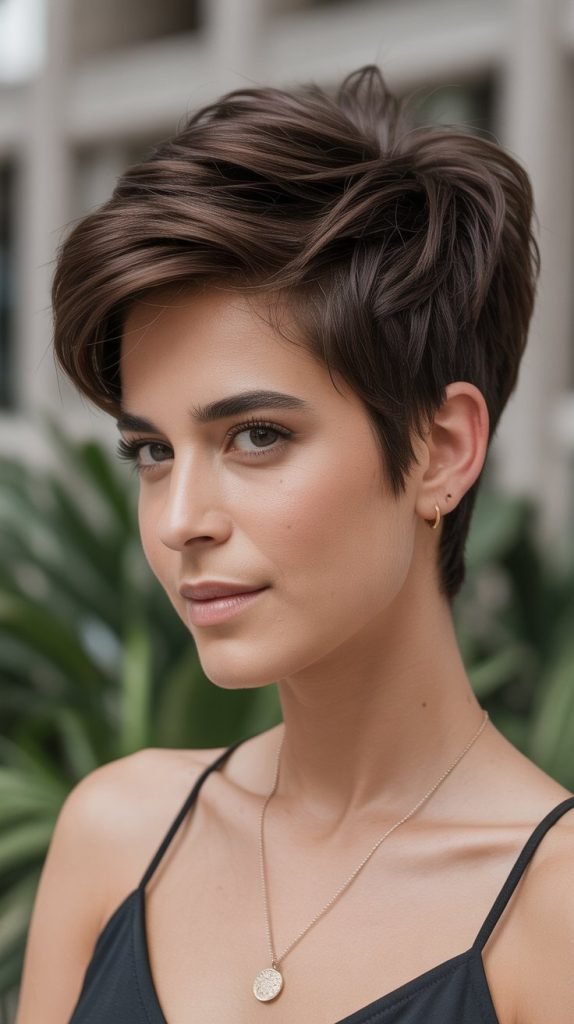 Voluminous Crown Pixie