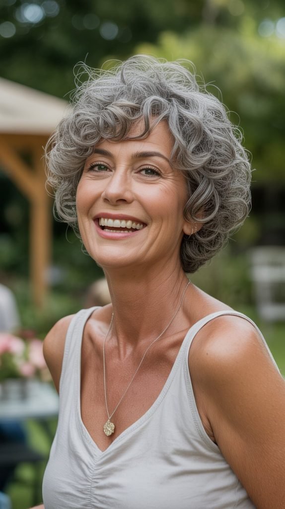 Curly Crop with Volume