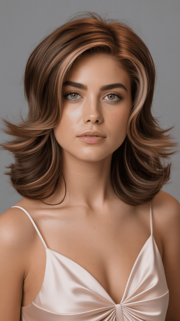 Feathered Layers with Center Part