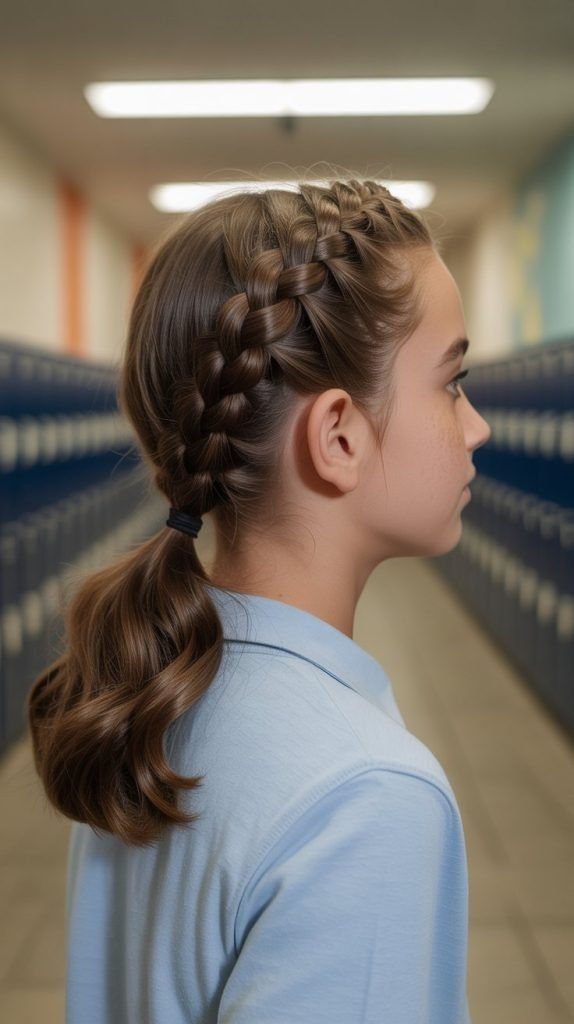  French Braid Crown for Middle School Sophistication