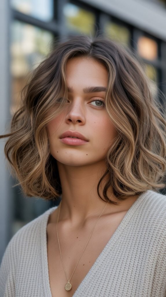. Layered Wavy Lob