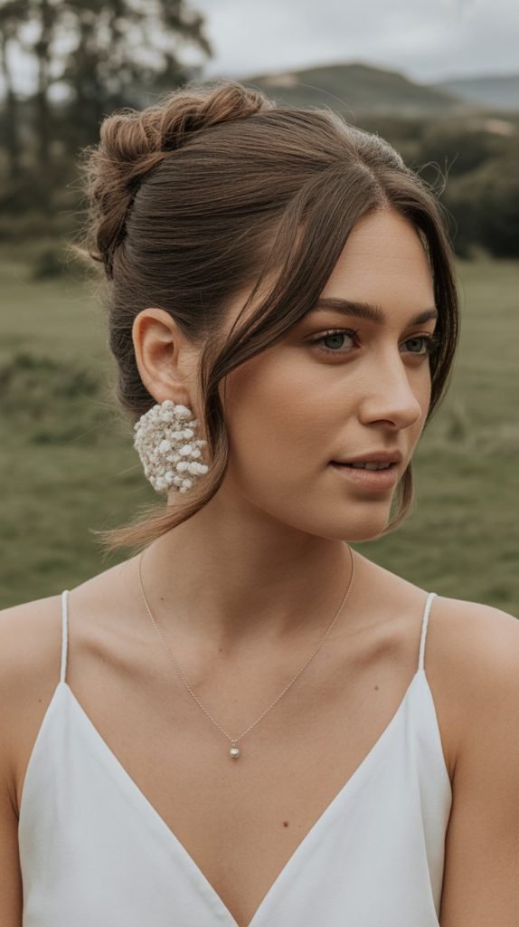 Textured Knot Half-Up