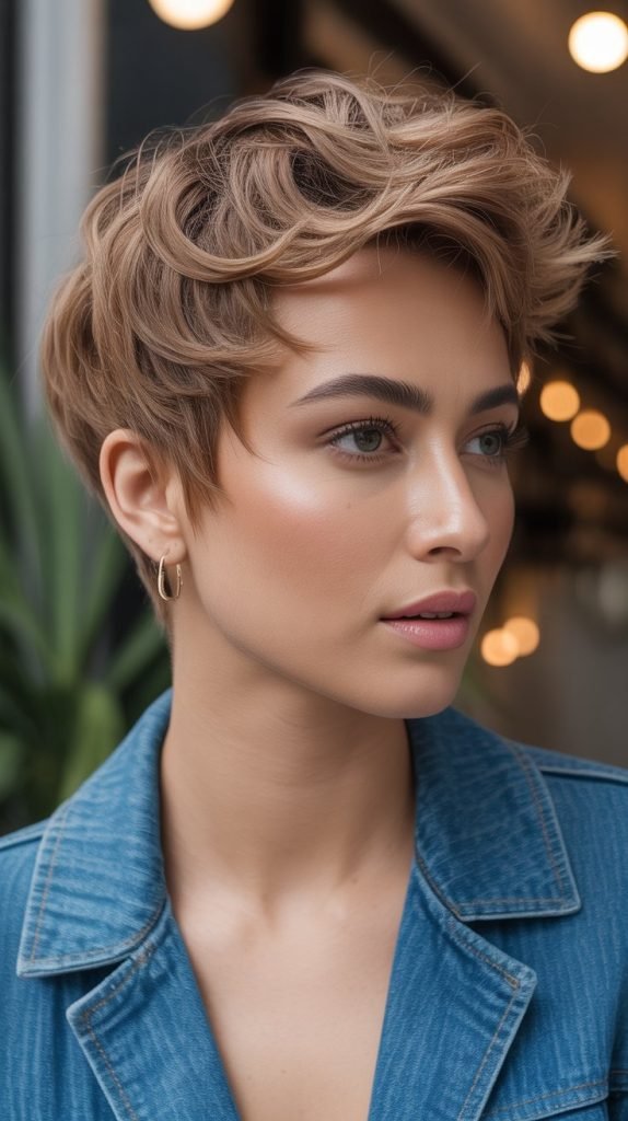 Textured Wavy Pixie