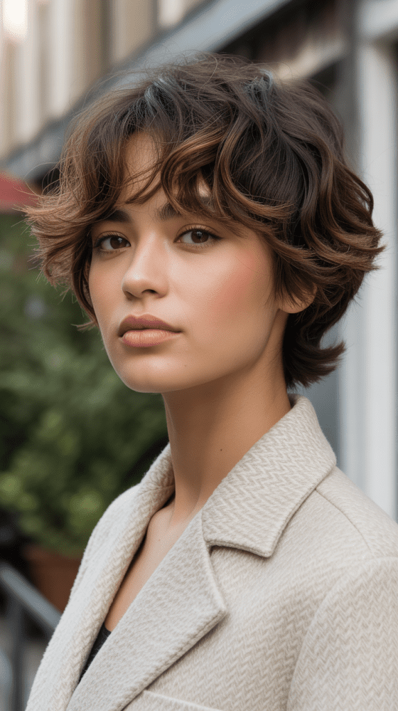 Wavy Pixie with Textured Fringe