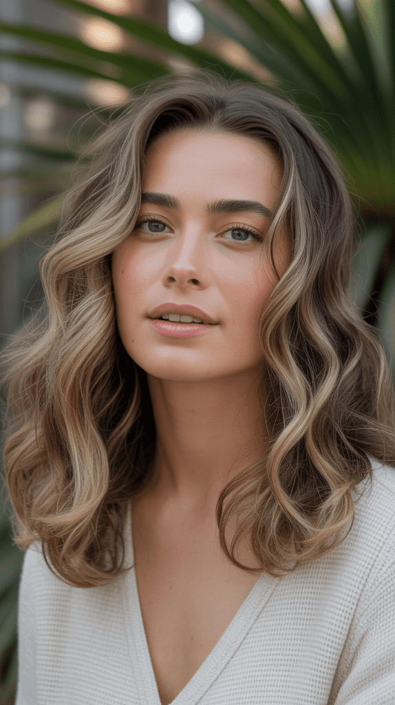 Wavy Mid-Length with Face-Framing