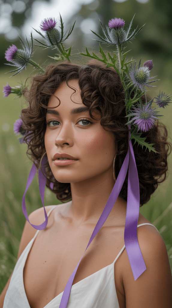 Thistle Purple Ribbons