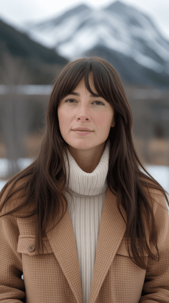 Long Layers with No Bangs