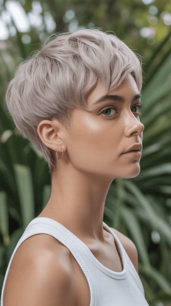 Organic Flow Pixie with Natural Undercut Integration