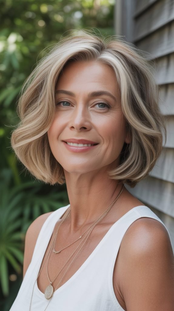 Textured Medium Bob with Movement