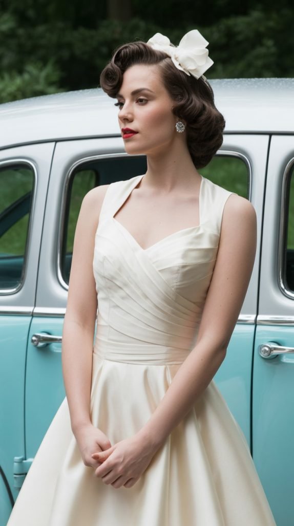 Elegant Pin-Up Half-Up