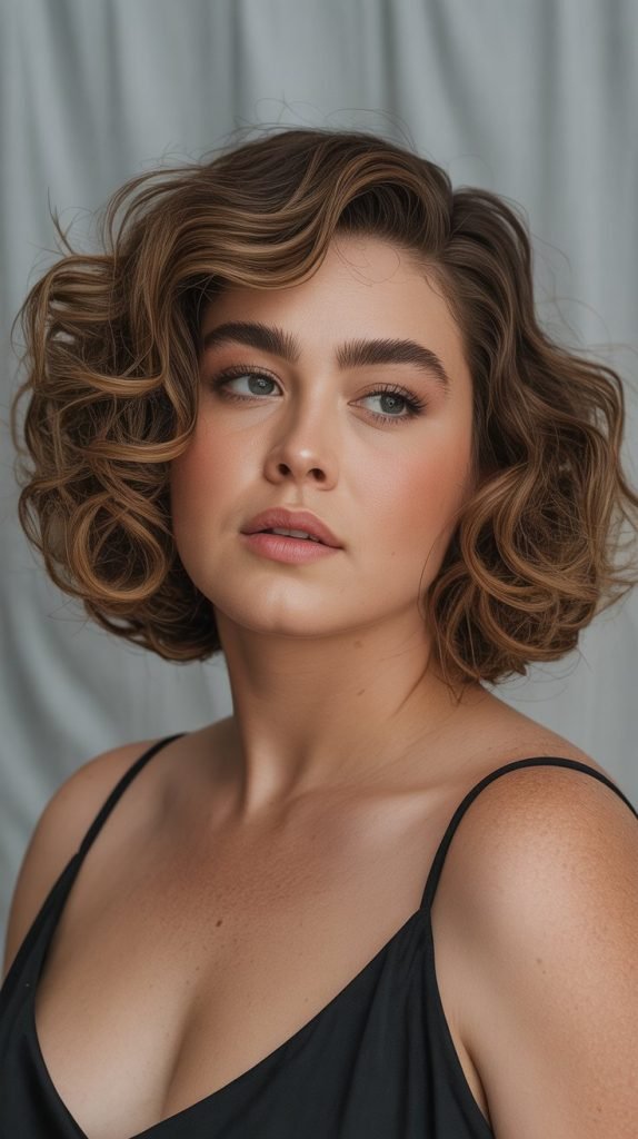 Deep Side Part Dramatic Bob