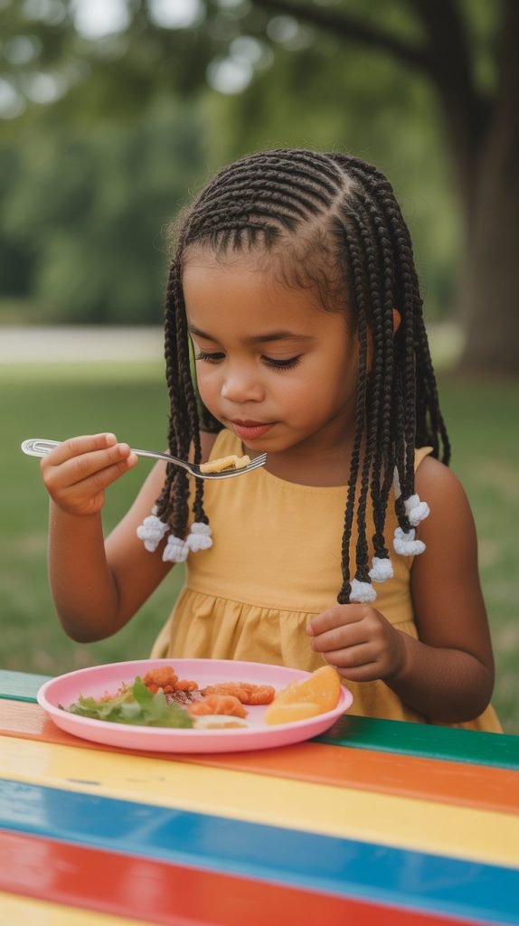 Short Bob Side Part Braids