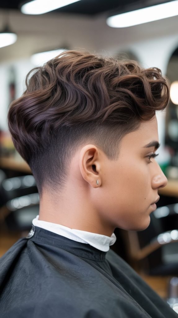 Wavy Pixie Fade
