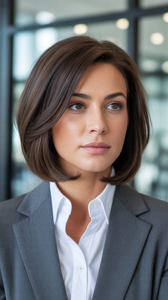 Mid-Length Bob with Internal Layering