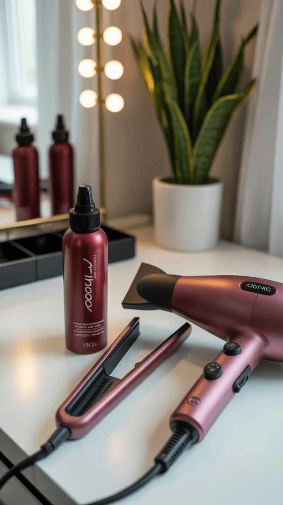 Heat Styling Safety and Color Preservation