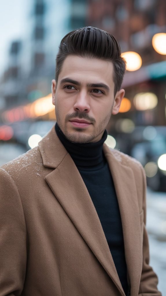 Classic Pompadour with Winter Volume