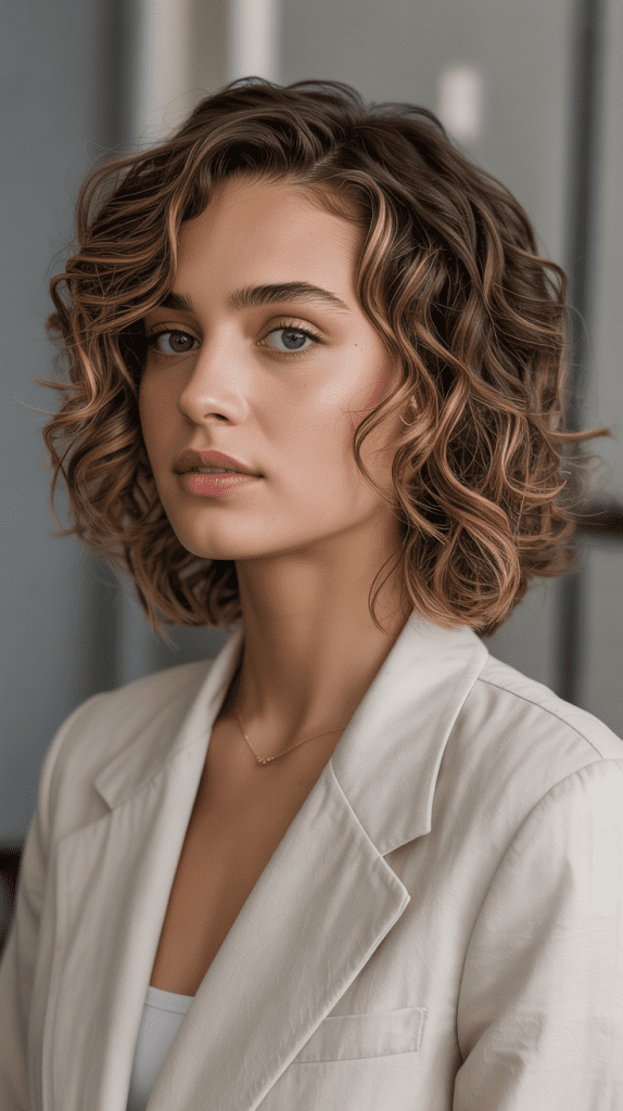 Curly Lob (Long Bob)