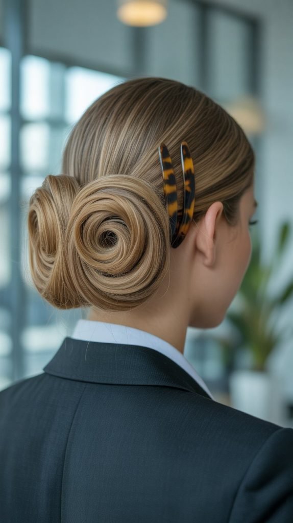 Double Spiral Chignon