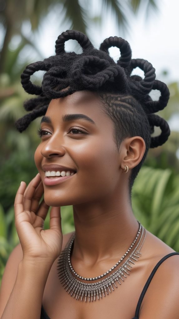 Bantu Knot-Out Pixie