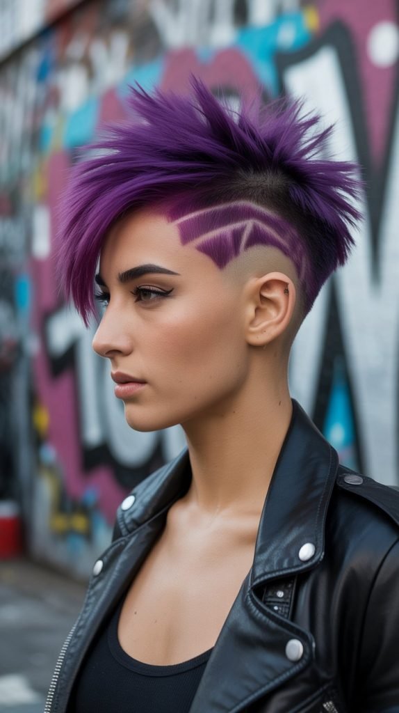 Punk-Inspired Mohawk Undercut