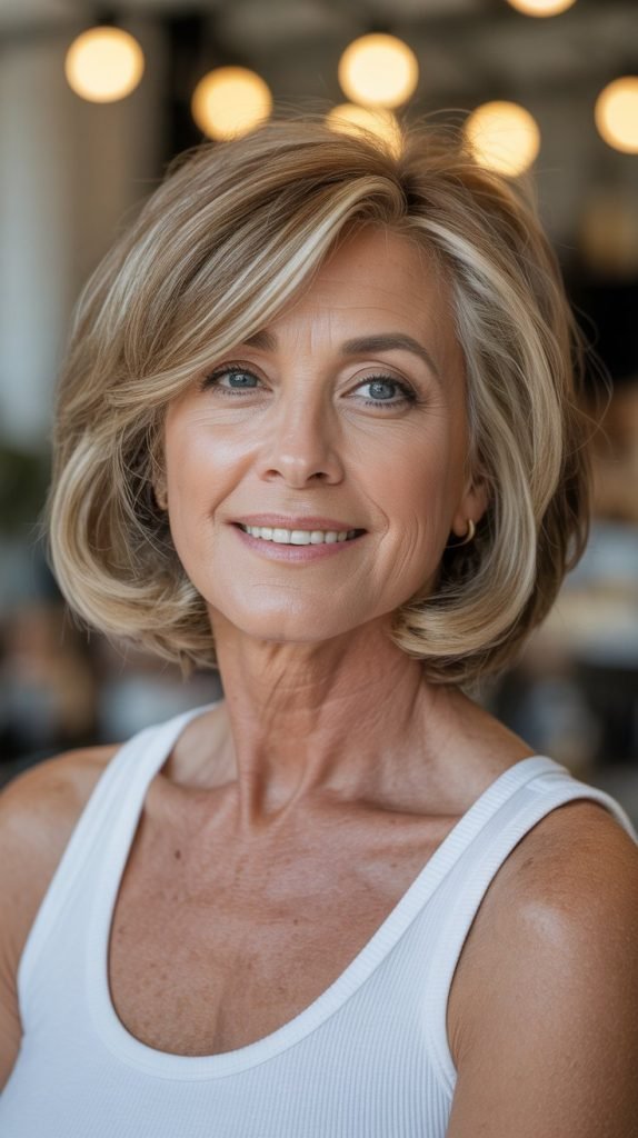 Voluminous Bob with Subtle Highlights