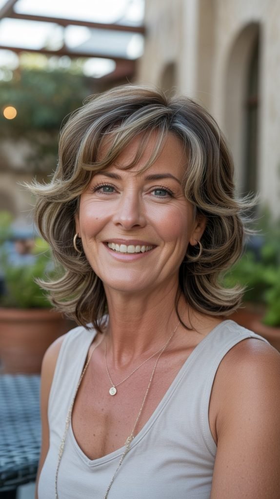 Layered Shoulder Cut with Highlights