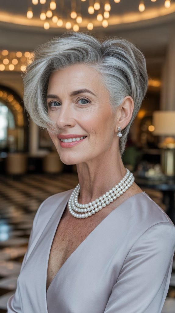 Graduated Pixie with Side Sweep