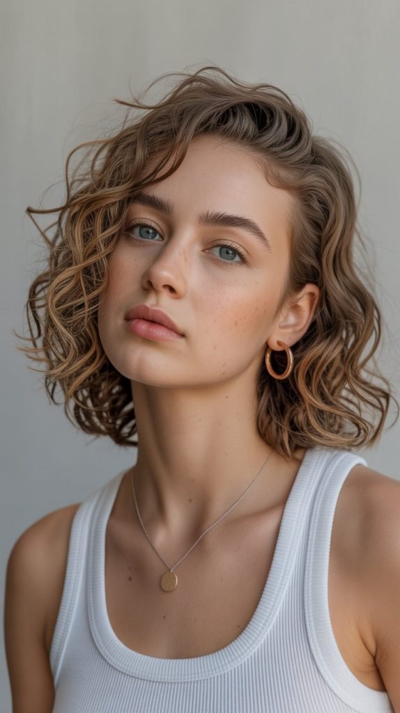 Gathered Side Style with Natural Texture