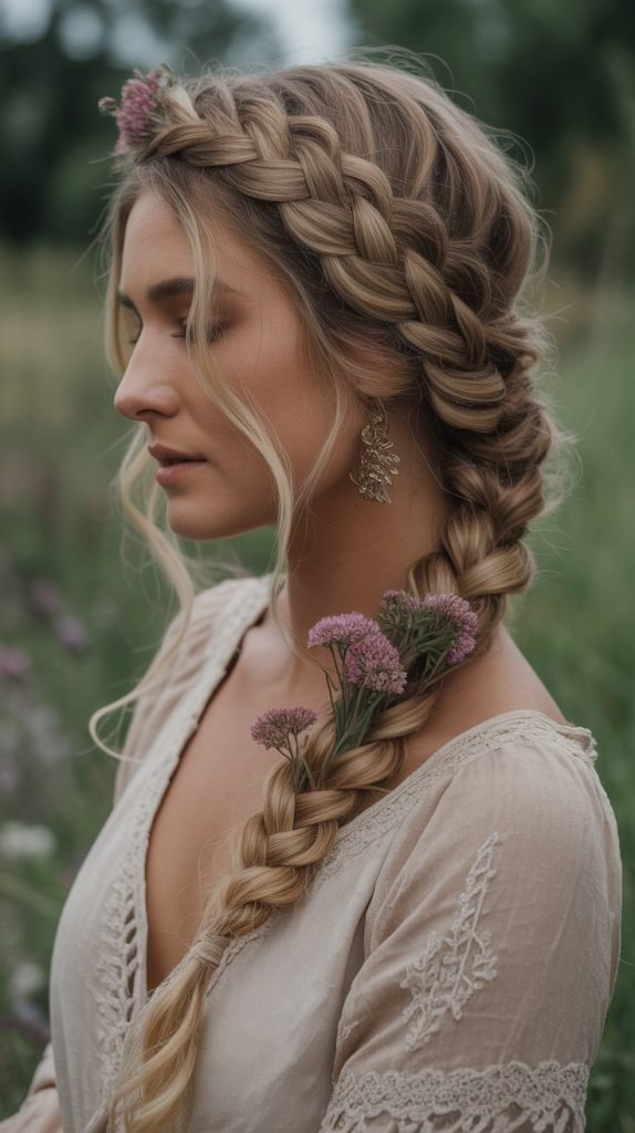 Braided Crown Updo