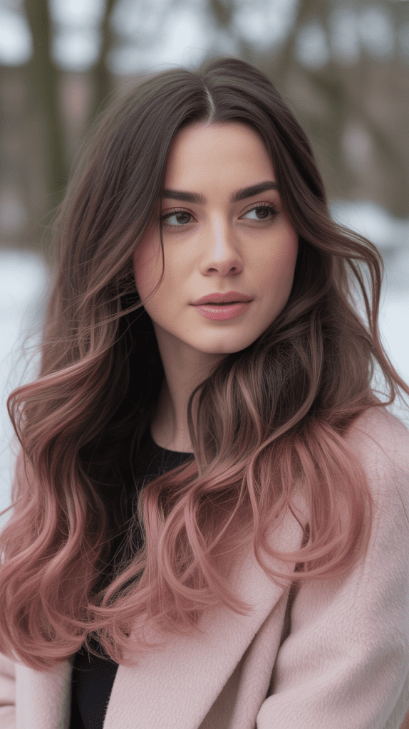 Dusty Rose Balayage
