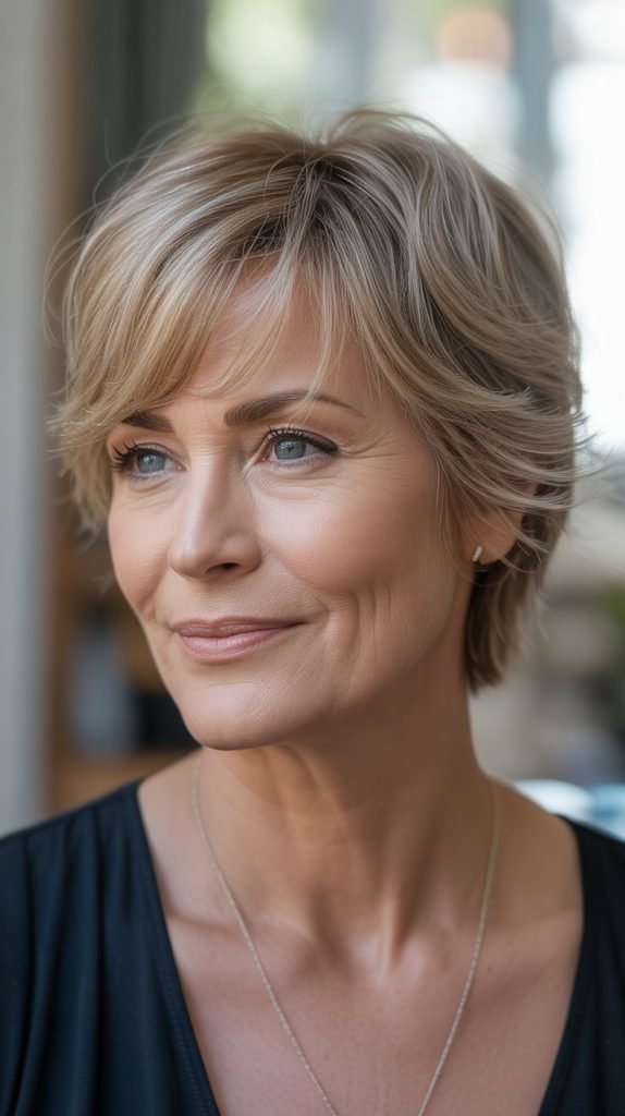 Wispy Fringe with Short Cut