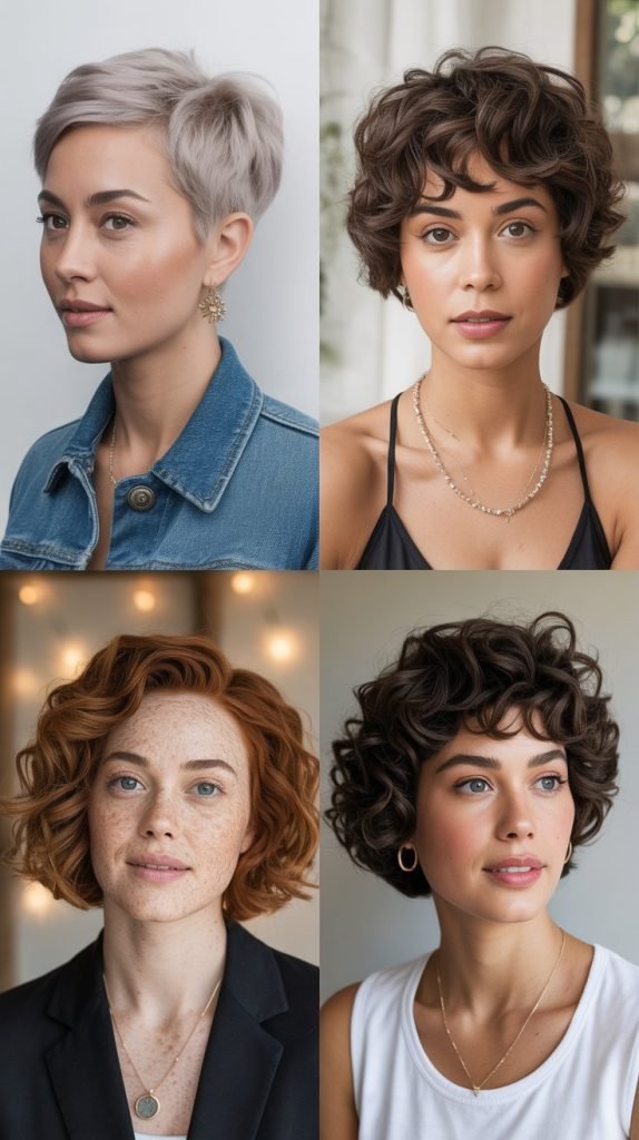  Curl Patterns and Styles for Different Short Hair Lengths