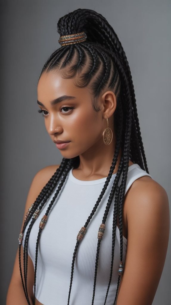 Modern High Ponytail Variations