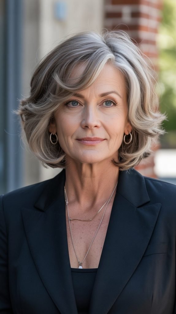 Textured Medium Bob with Angles