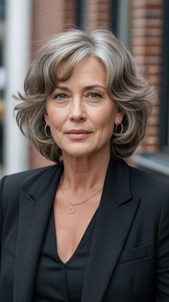 Textured Shoulder-Length Cut with Angles