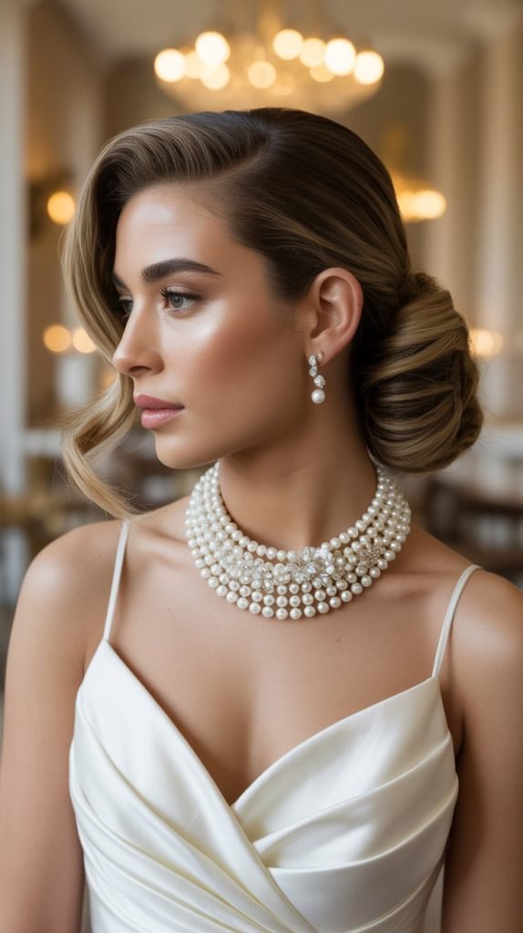 Elegant French Twist Half-Up