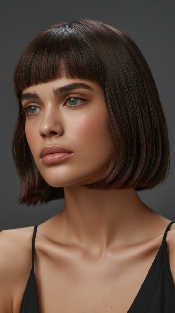 Blunt Cut with Internal Texturizing