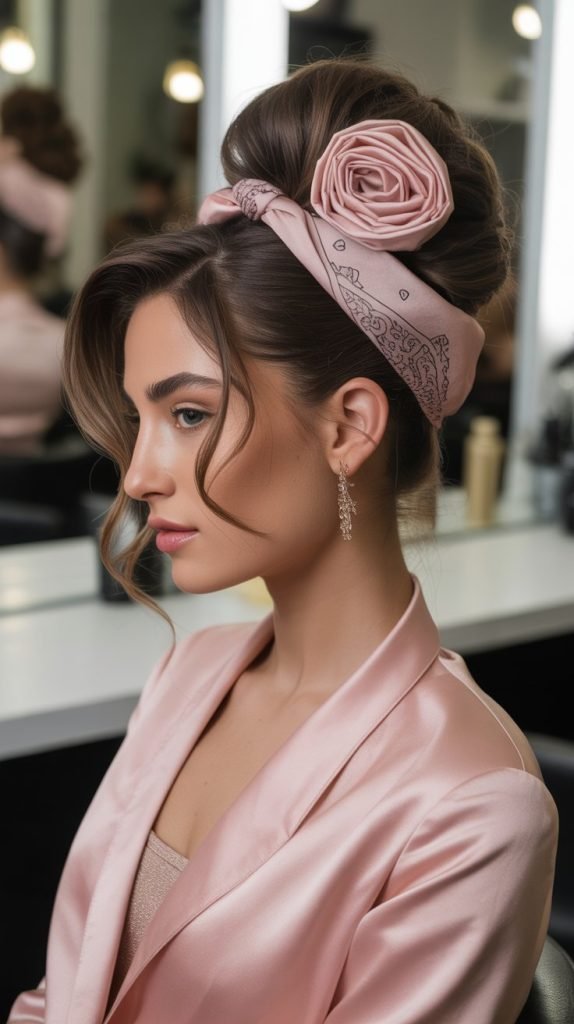 Precision Rose Fold Updo