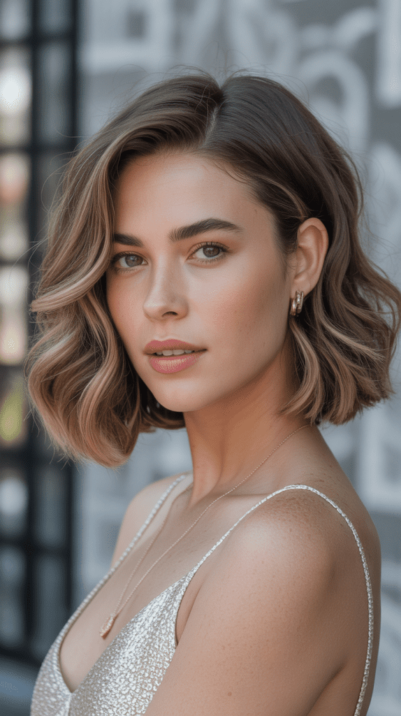 Wavy Bob with Subtle Balayage