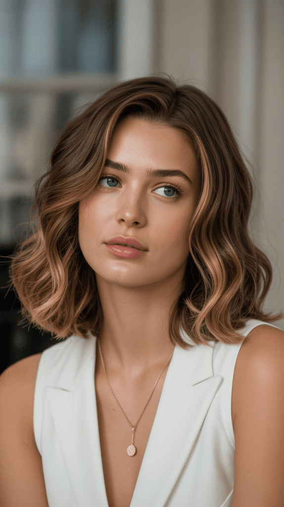 Wavy Lob (Long Bob)