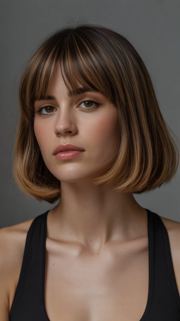  Long Bob with Bangs