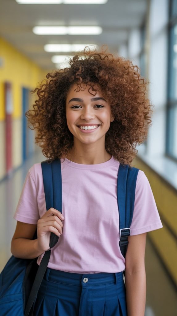 Natural Curls with Curl-Defining Cream