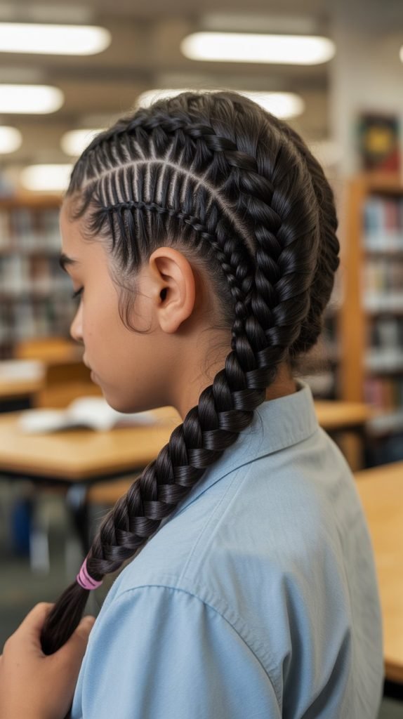 Side-Swept Fishtail Braid