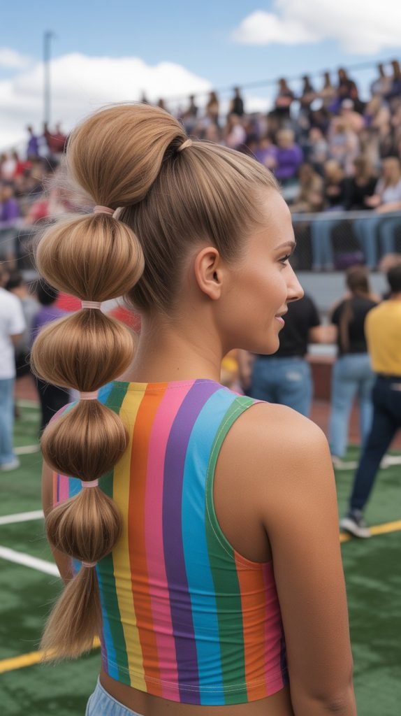  Bubble Braid Ponytail