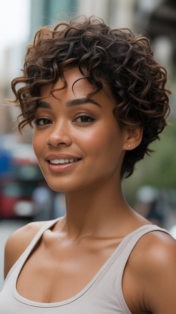 Textured Twist-Out Pixie