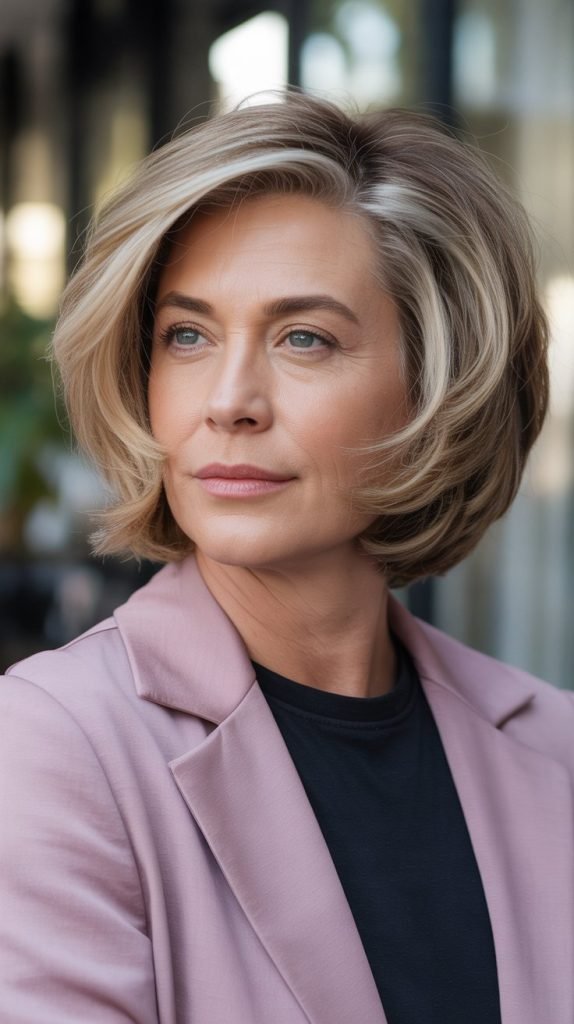 Stacked Bob with Volume