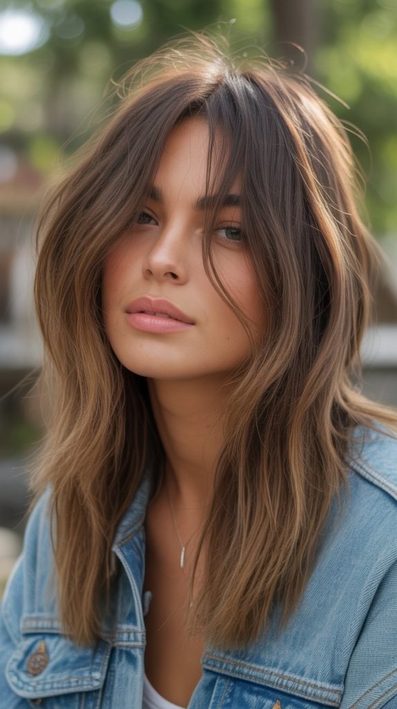 Subtle Long Shag with Textured Ends