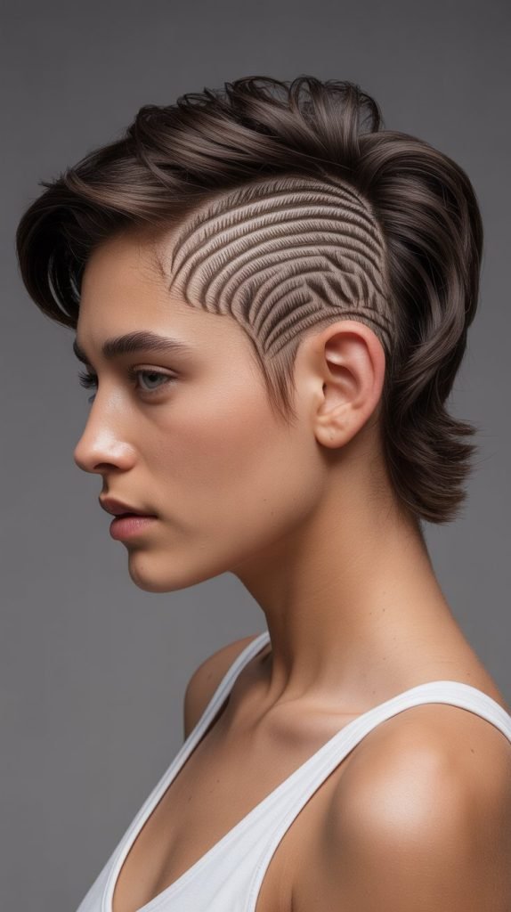 Dramatic Side Part with Sculptural Edges